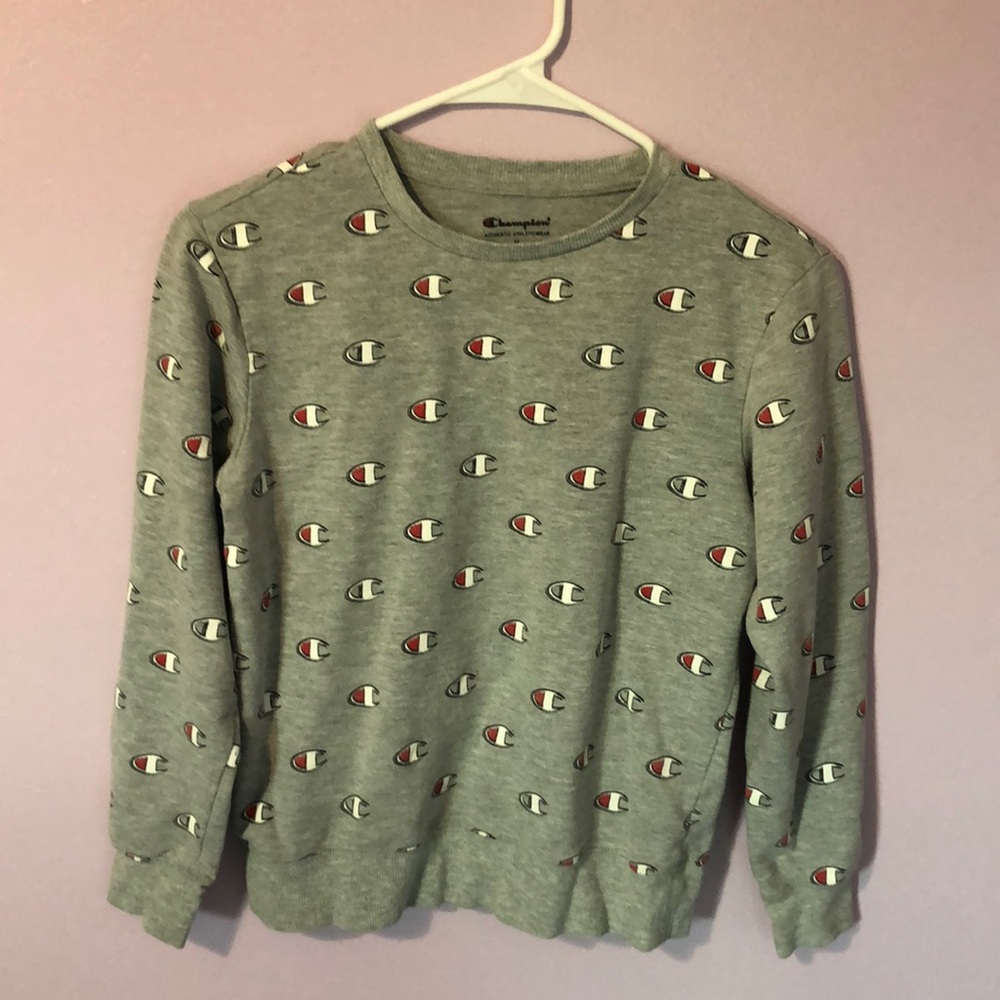 Kids Champion Logo-Print French Terry Sweatshirt